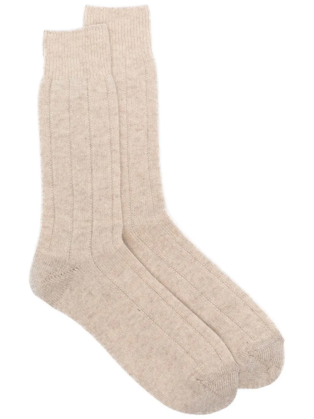 

Eleventy wide-ribbed knitted socks - Neutrals