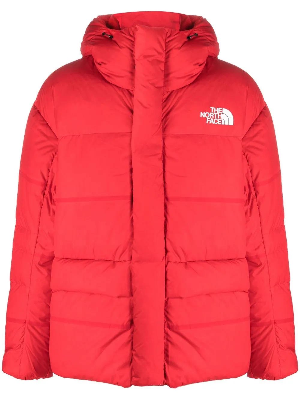 

The North Face logo print padded jacked - Red