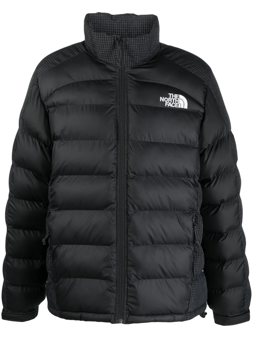 

The North Face logo-print zip-up padded jacket - Black