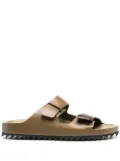 Officine Creative double-strap leather sandals - Green