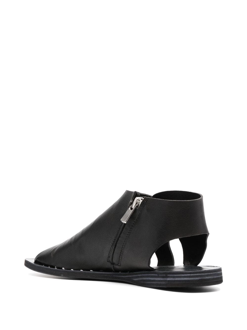 Shop Officine Creative Itaca 15mm Leather Sandals In Black