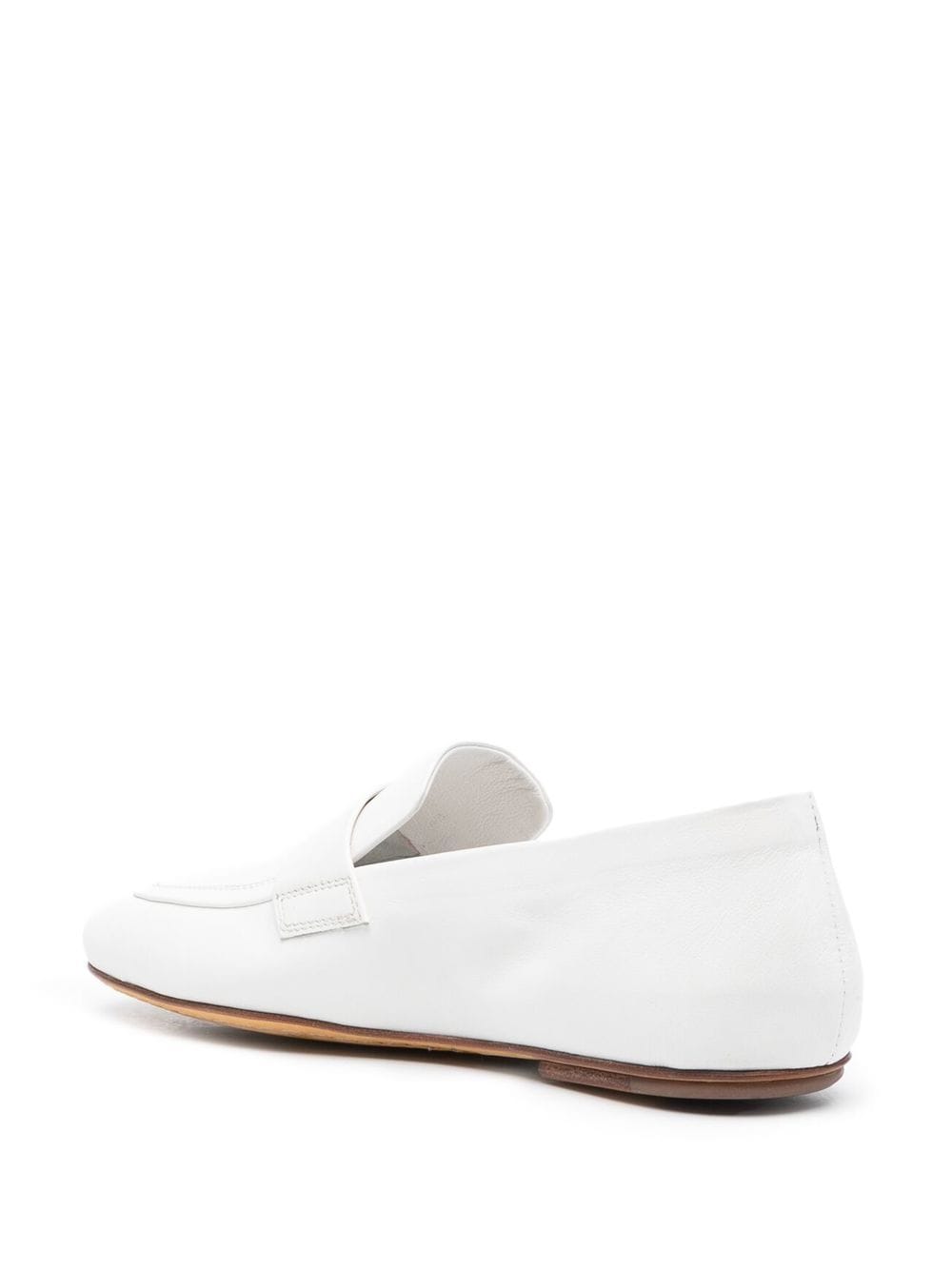 Shop Officine Creative 25mm Leather Penny Loafers In White
