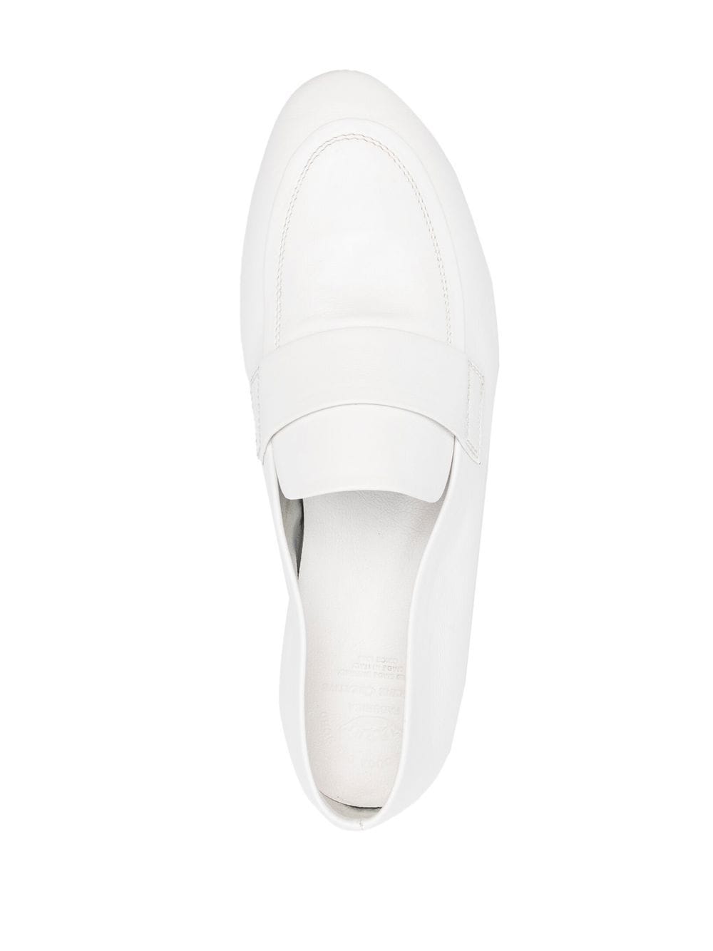 Shop Officine Creative 25mm Leather Penny Loafers In White