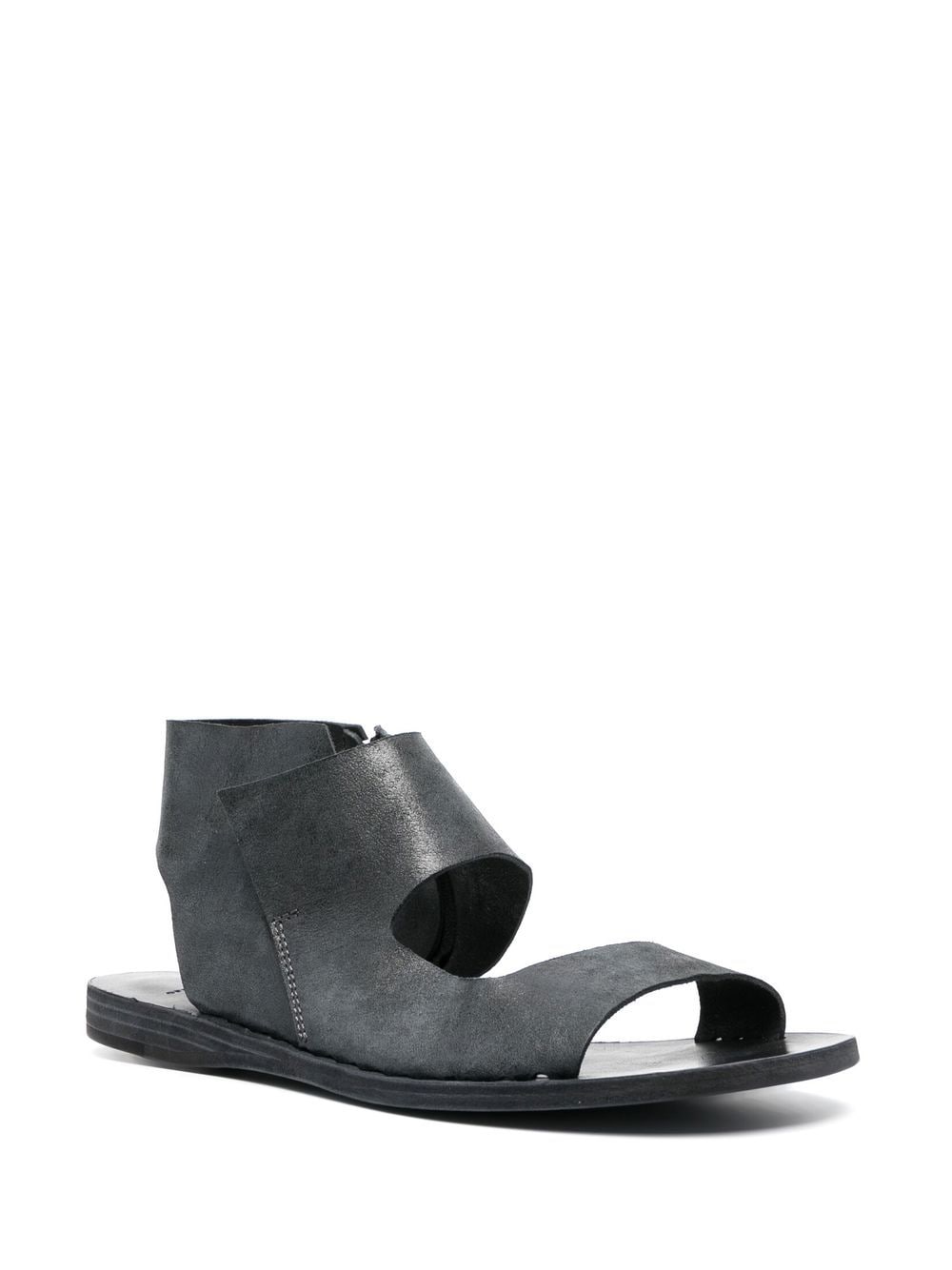 Shop Officine Creative Open-toe Leather Sandals In Black