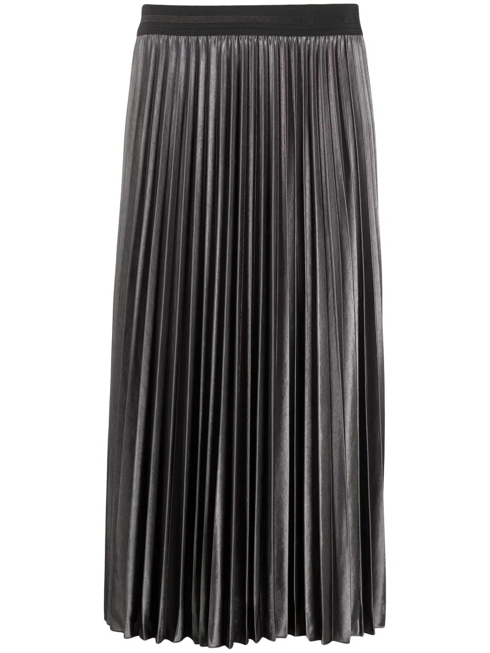 

Marina Rinaldi pleated midi skirt - Silver