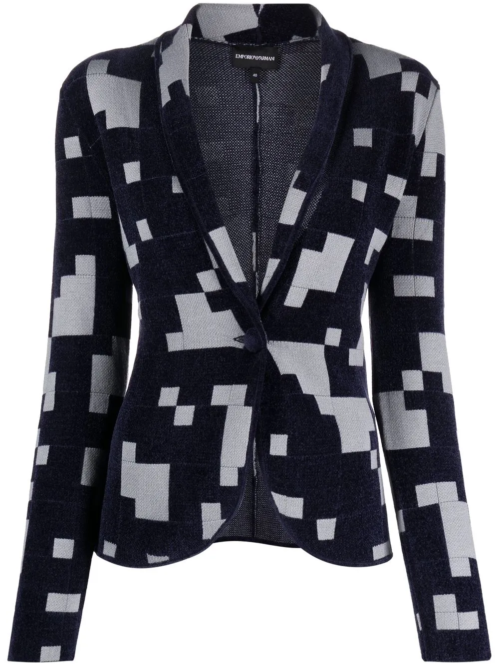 

Emporio Armani single-breasted button-fastening jacket - Blue