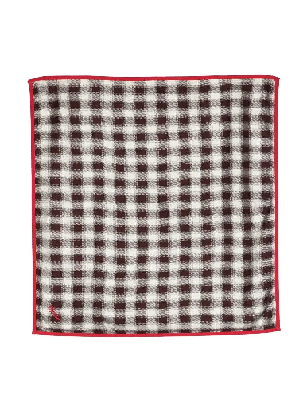 

BODE plaid-check scarf - Brown