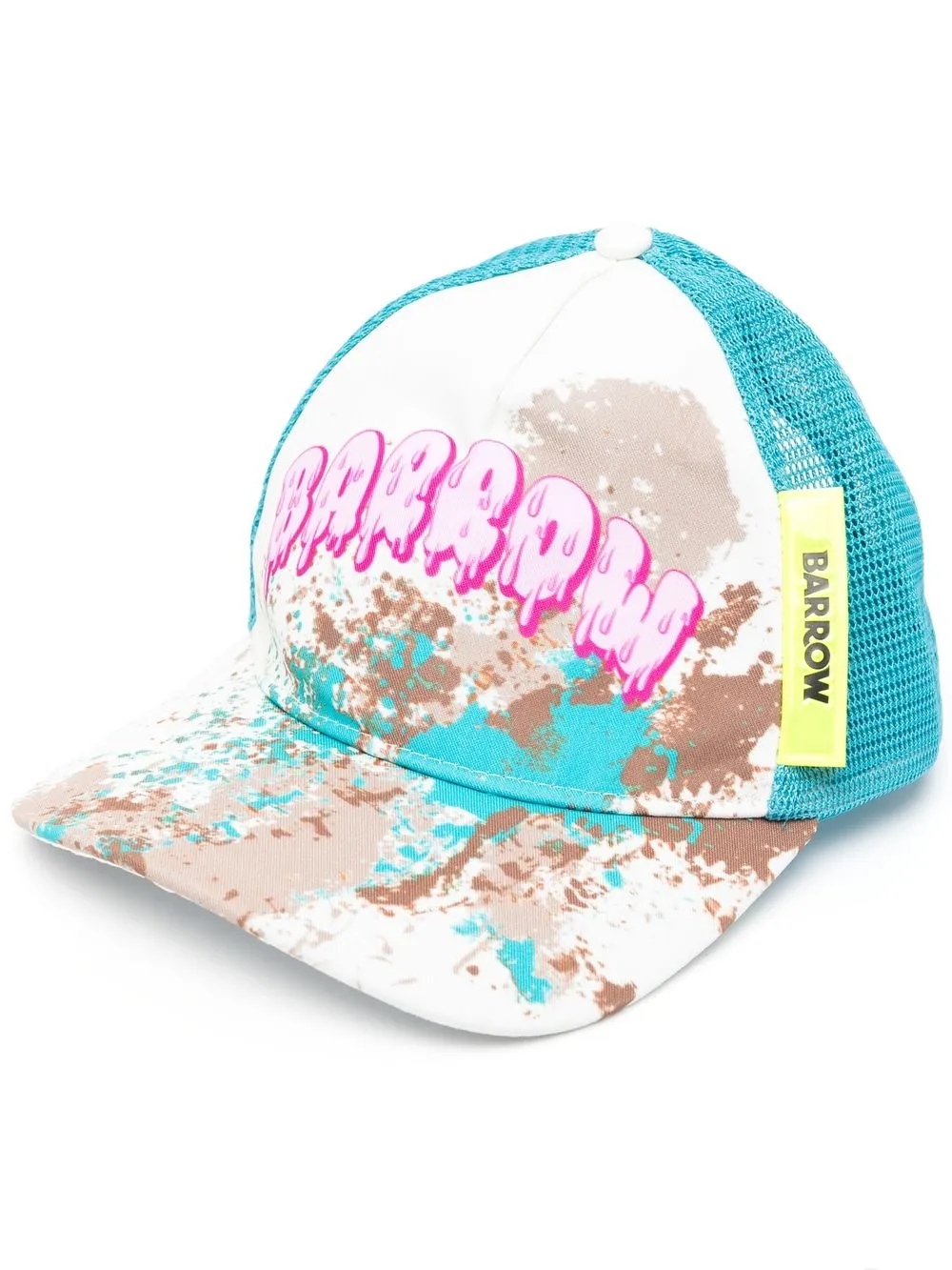 

BARROW logo-print trucker cap - Neutrals