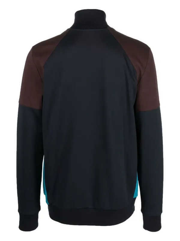 PS Paul Smith Panelled zip fastening Sports Jacket Blue FARFETCH NZ
