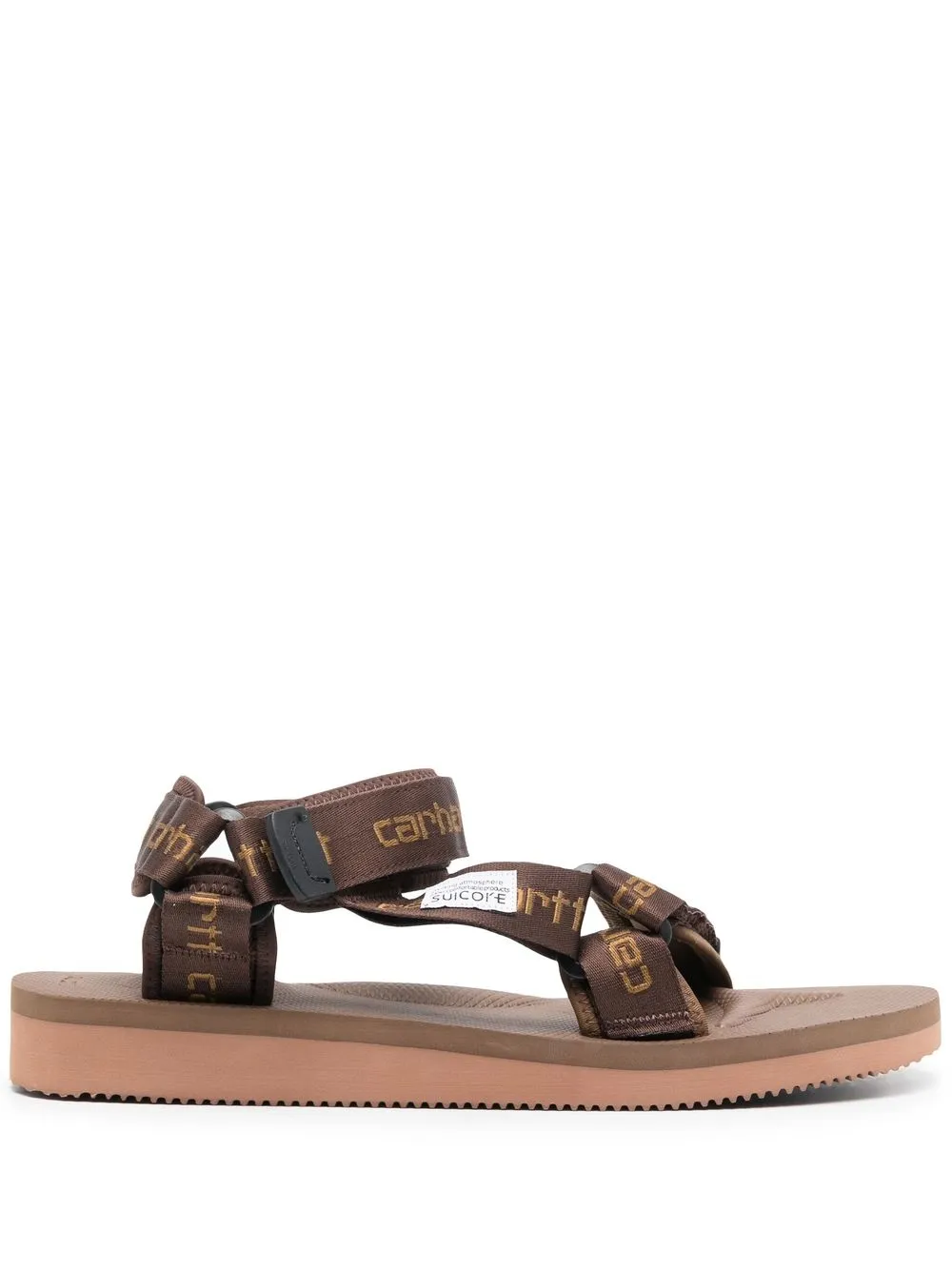 

Suicoke x carhartt logo-strap sandals - Brown