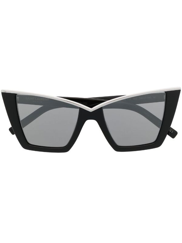 Saint Laurent Eyewear Black Cat Eye Sunglasses - Farfetch