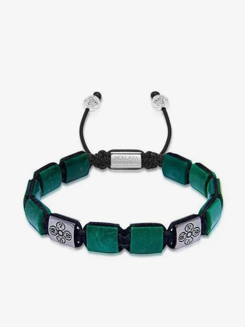 Nialaya Jewelry Green African Jade bracelet 