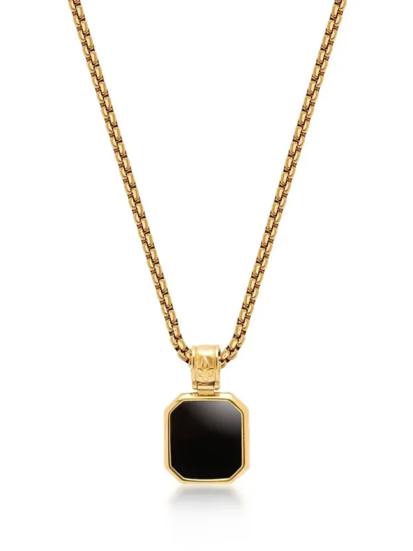 Onyx necklace pendant hot sale