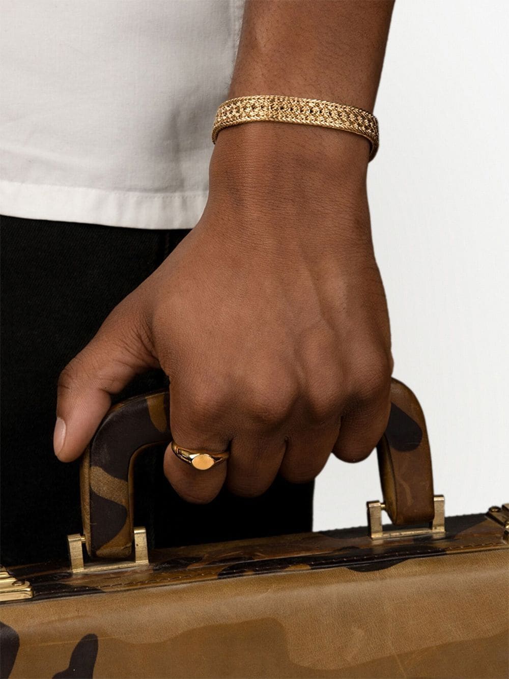 Image 2 of Nialaya Jewelry pulsera de cadena trenzada