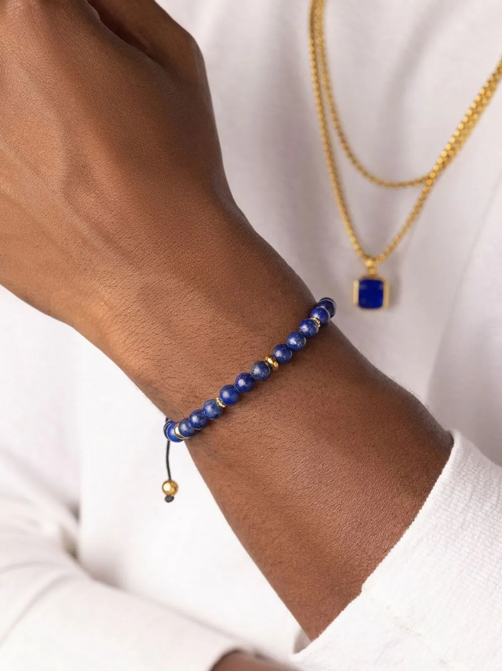 Nialaya Jewelry Kralenarmband - Blauw