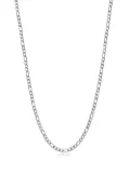 Nialaya Jewelry 3mm figaro-chain necklace - Silver