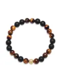 Nialaya Jewelry Tiger Eye onyx bracelet - Brown