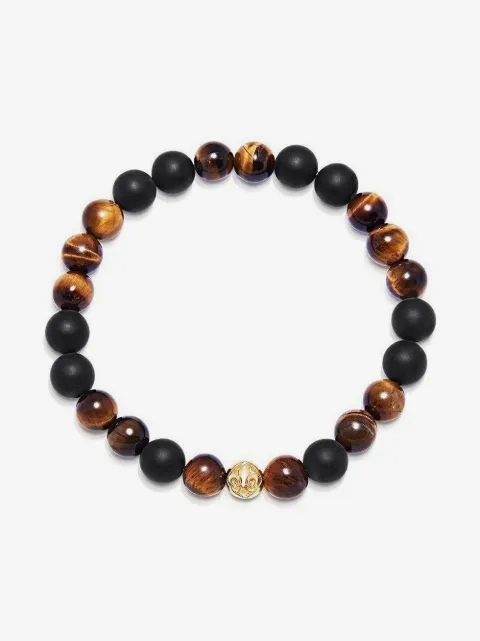 Nialaya Jewelry Tiger Eye onyx bracelet