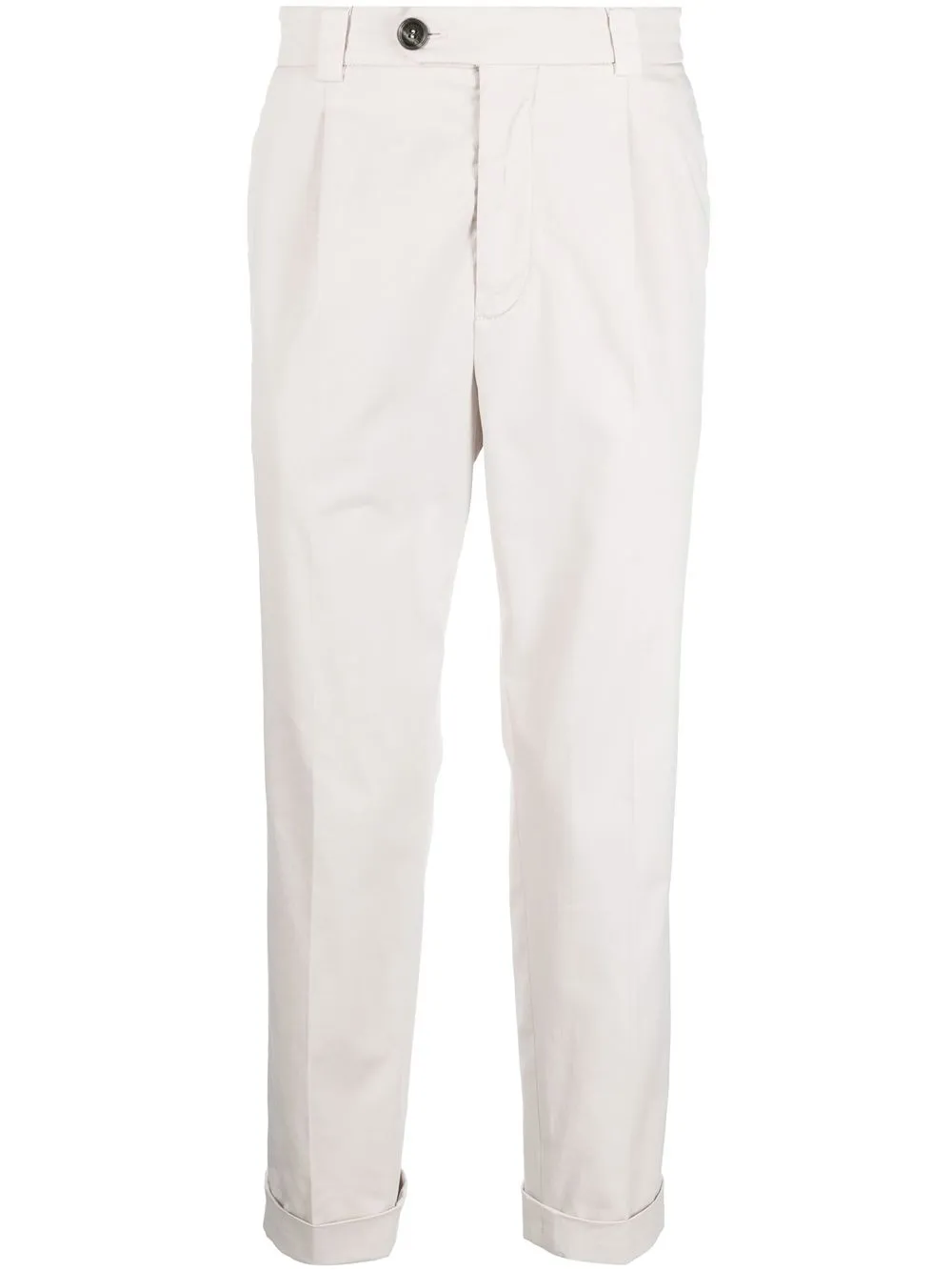 

Brunello Cucinelli pantalones rectos con bolsillos - Blanco