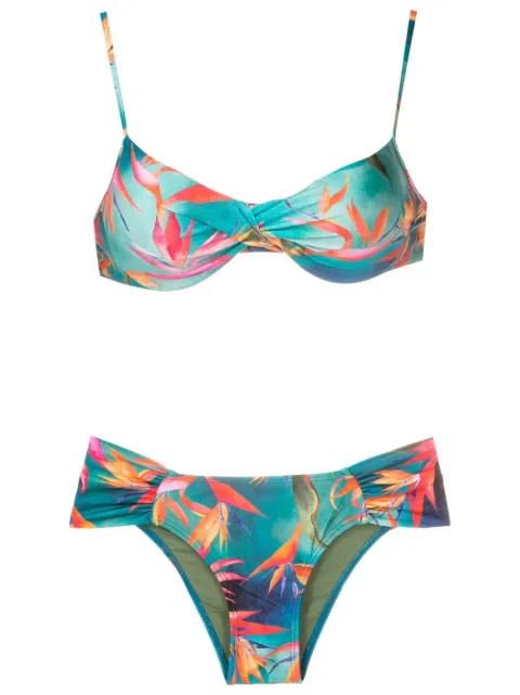 Lygia & Nanny twisted-effect bikini 