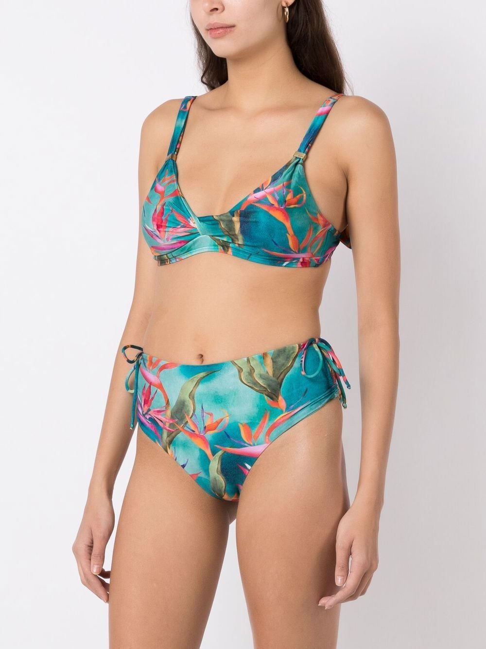 Shop Lygia & Nanny Marcela Bikini Set In Blue