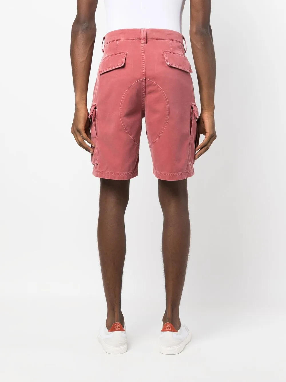 Brunello Cucinelli Halbhohe Bermudas In Red