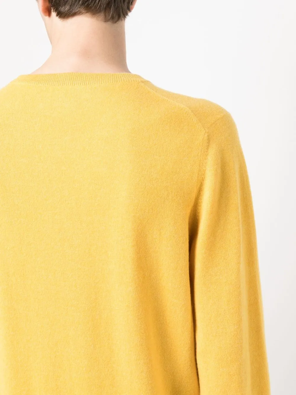 Brunello Cucinelli Crew-neck Cashmere Jumper In Yellow