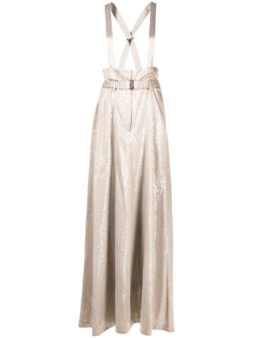 

Brunello Cucinelli sequinned high-waisted trousers - Neutrals