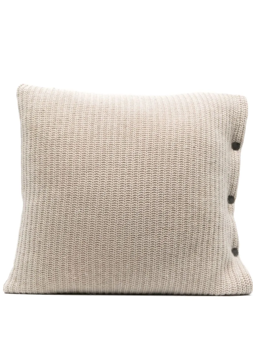 

Brunello Cucinelli woven knit cashmere cushion - Brown