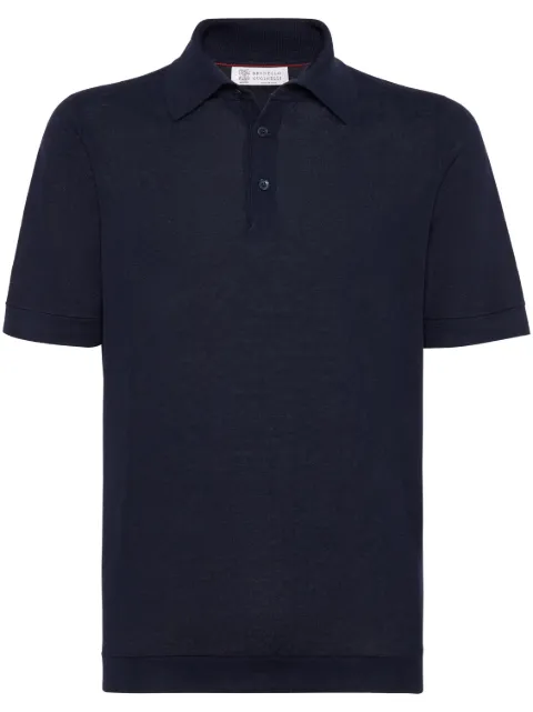 Brunello Cucinelli polo en lin mélangé