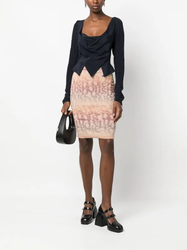 Vivienne Westwood Logomania ニット ペンシルスカート