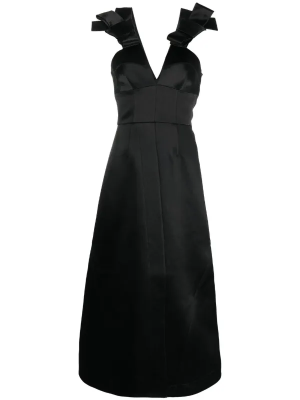 【JIL SANDER】リボンディテール ミニドレス Jil Sander リボンディテール ミニドレス | ブラック | FARFETCH JP