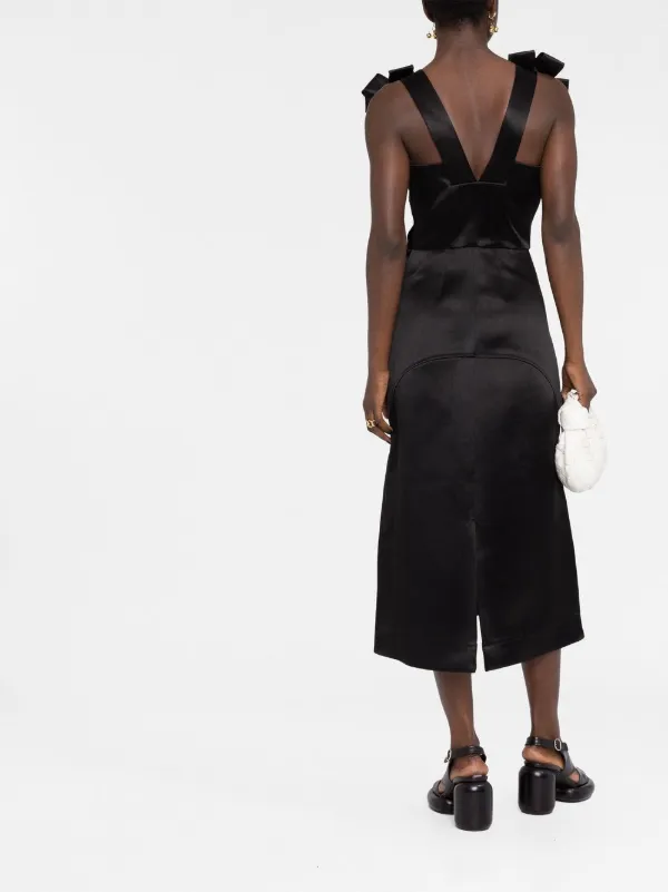 Jil Sander リボンディテール ドレス | ブラック | FARFETCH JP