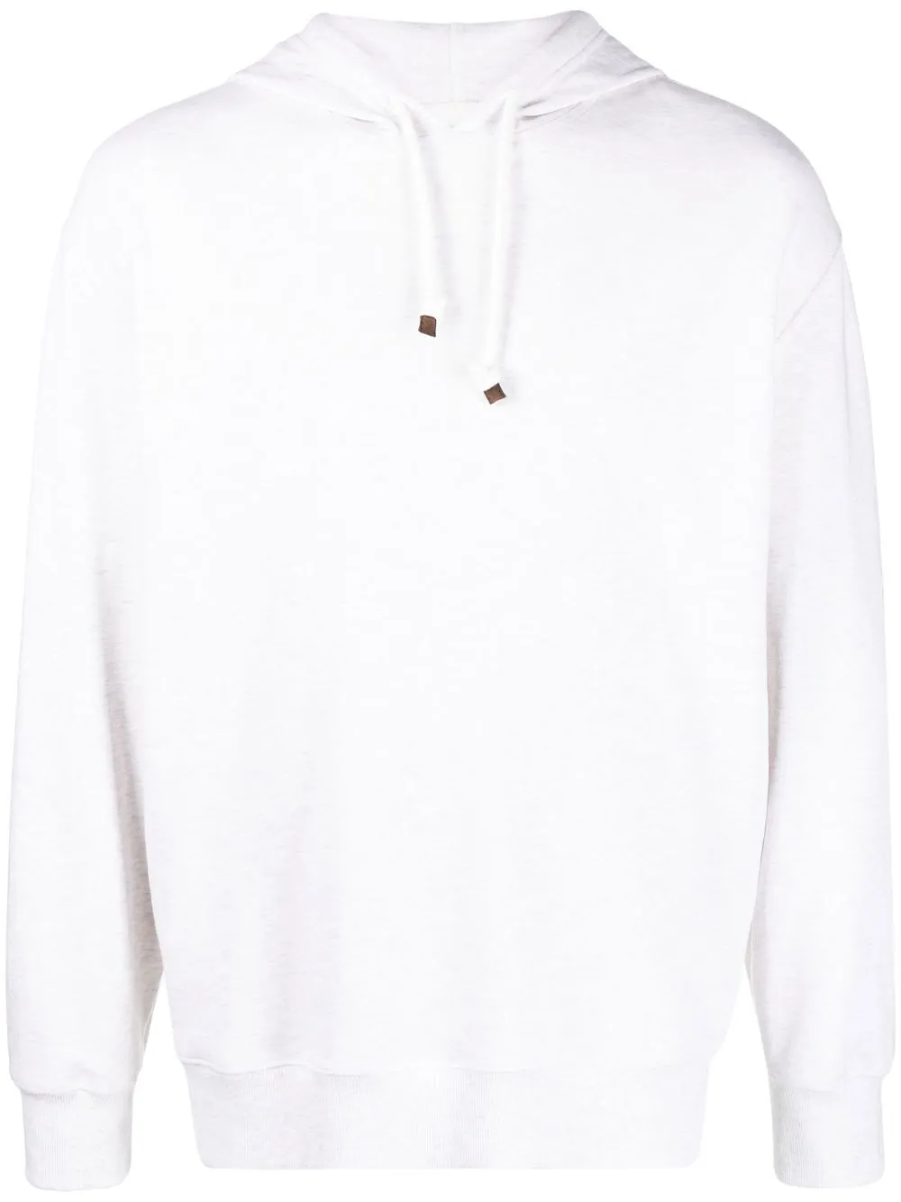 

Brunello Cucinelli drawstring cotton hoodie - White