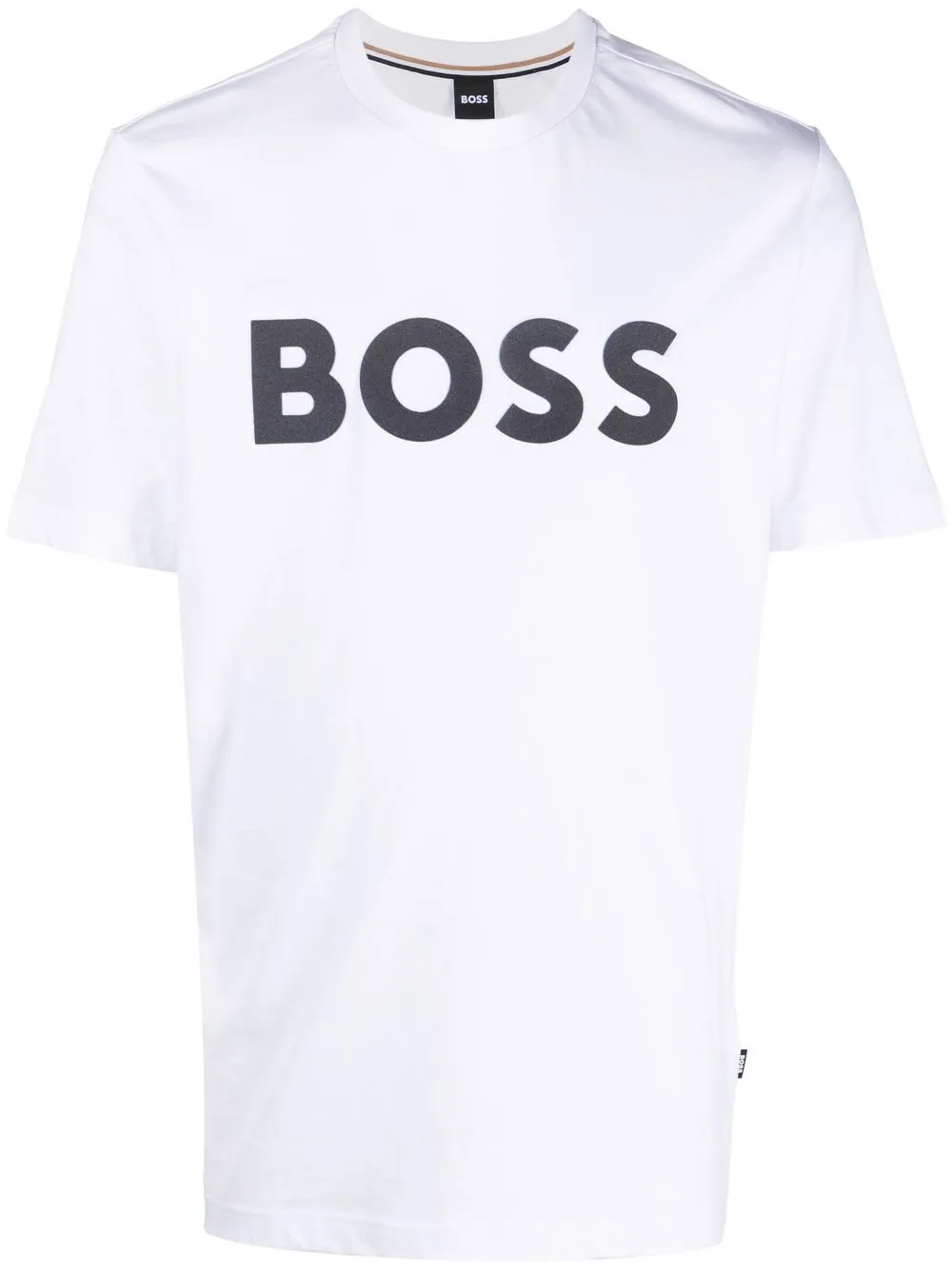 

BOSS logo-print crew neck T-shirt - White