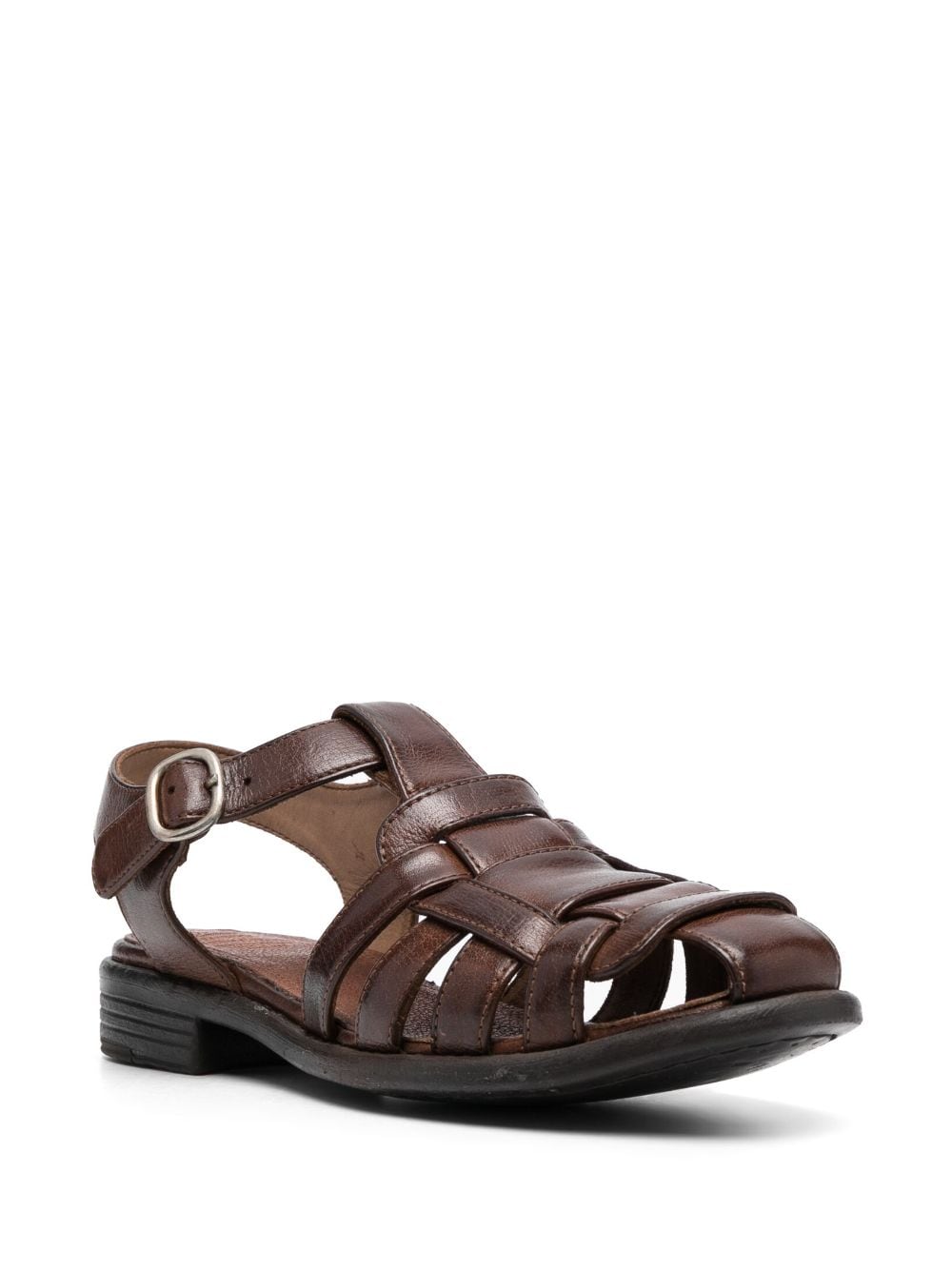Shop Officine Creative Calixte 045 Leather Sandals In Brown
