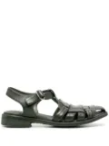 Officine Creative interwoven leather sandals - Green