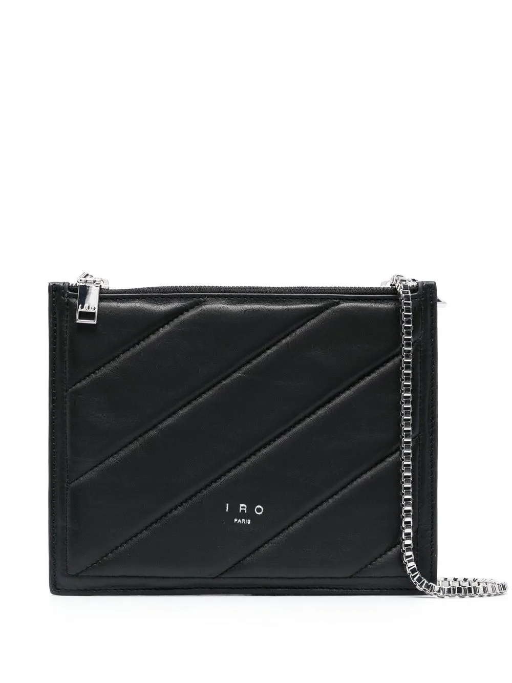 Iro Quilted Leather Shoulder Bag In Black