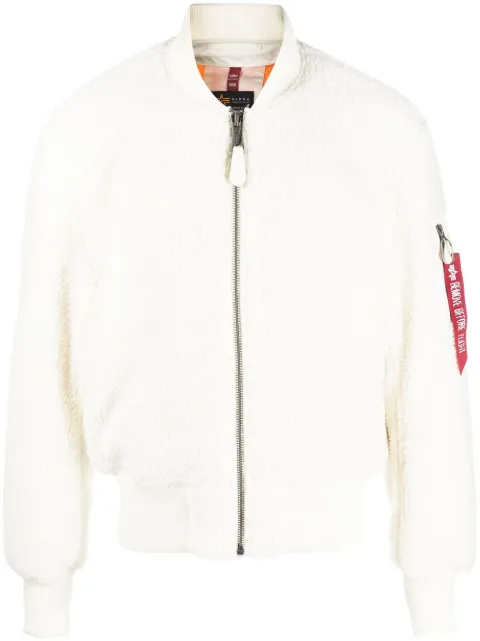 Alpha Industries faux-shearling bomber-jacket