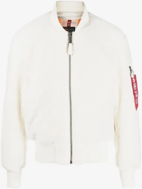 Alpha Industries Bomberjacke aus Faux Shearling
