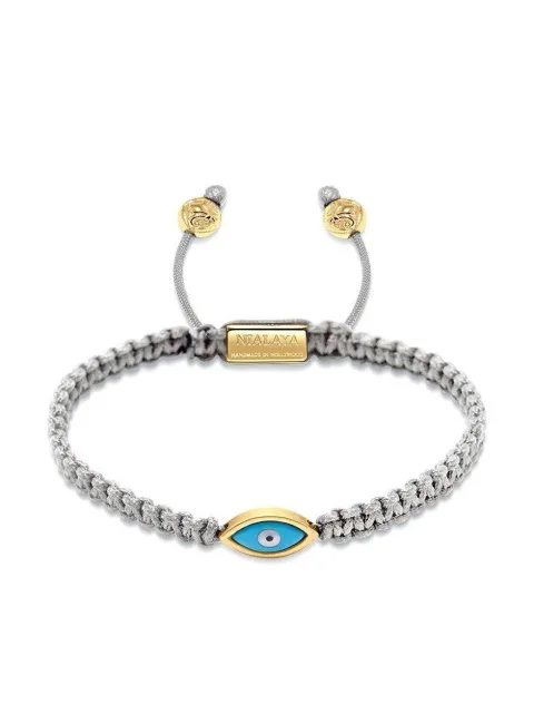 Nialaya Jewelry pulsera entretejida Evil Eye