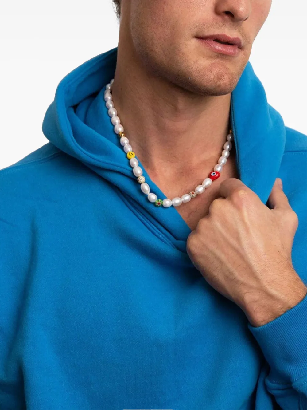 Smiley Face Pearl Necklace