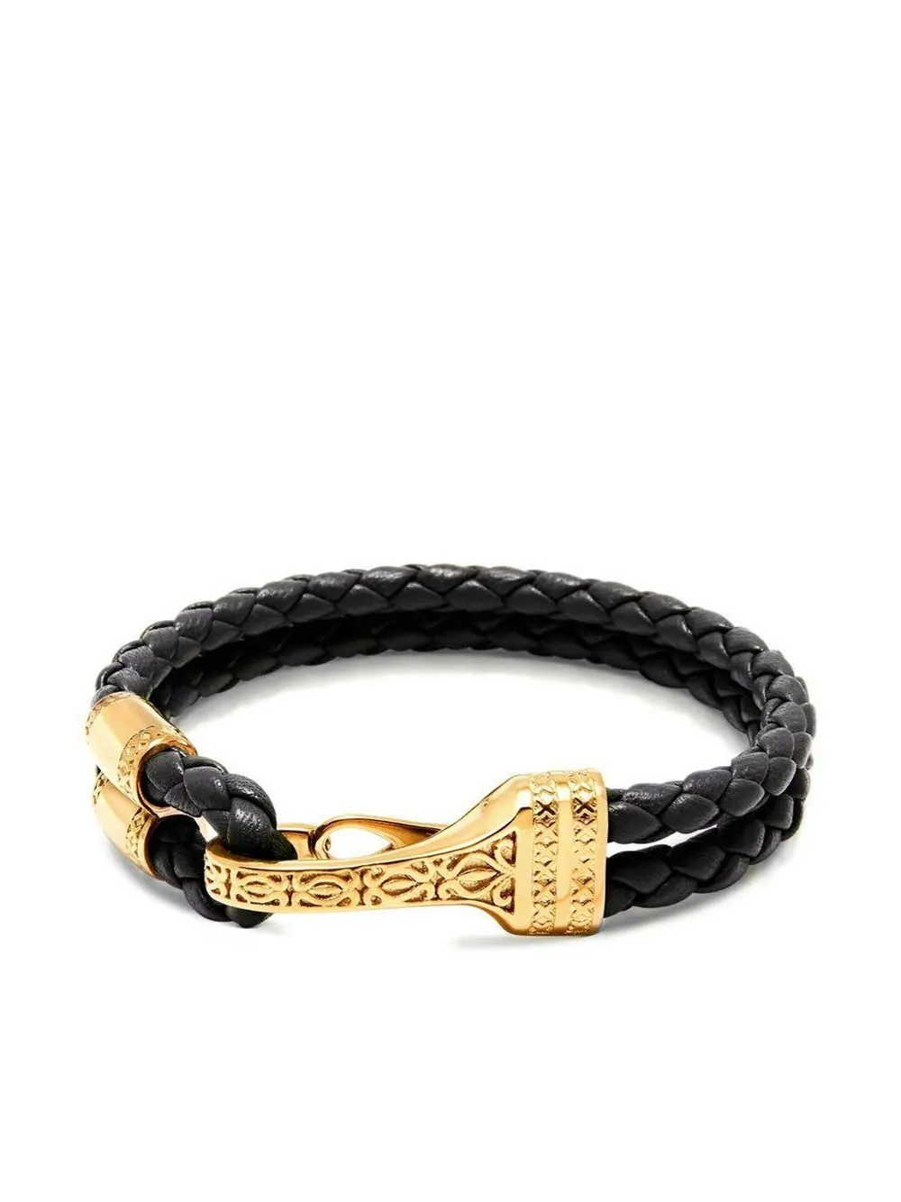 

Nialaya Jewelry Bali clasp-lock bracelet - Black