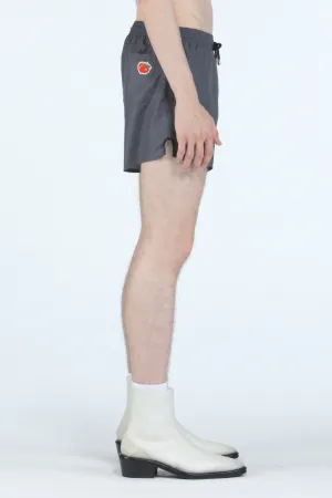 Peach-Appliqué Swim Shorts