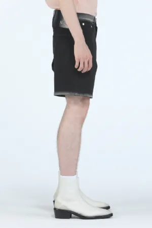 Acid-Wash Denim Shorts