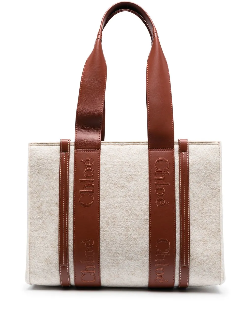 

Chloé Woody tote bag - Neutrals