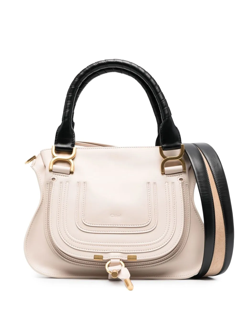 

Chloé leather tote bag - Neutrals