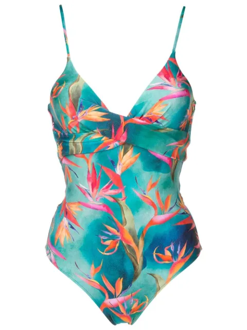 Lygia & Nanny Bianca graphic-print swimsuit