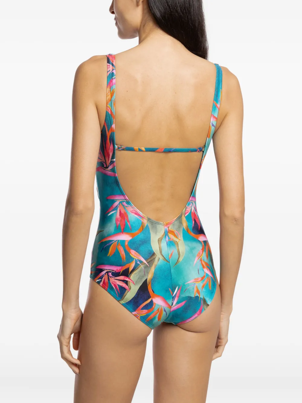 Lygia & Nanny Adriana Twist-detail Swimsuit In Blue
