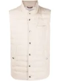 Brunello Cucinelli feather-down padded gilet - Neutrals